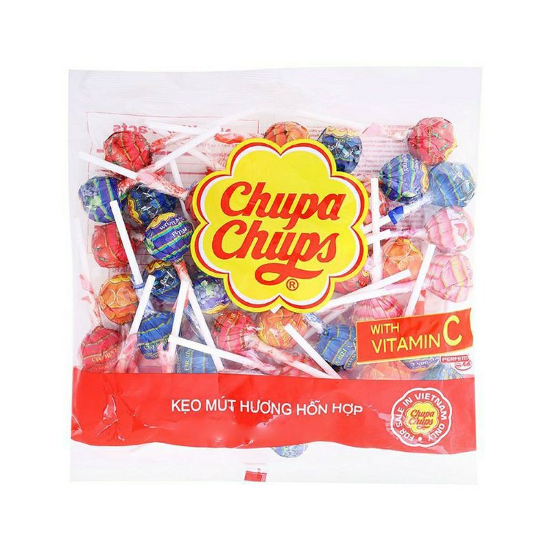 kẹo mút Chupa Chups hương trái cây - 50 cây