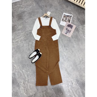 Set Yếm nhung mix áo thun