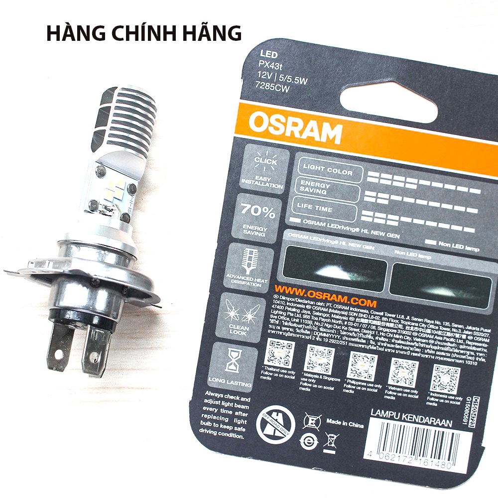 Đèn pha led H4 OSRAM 12V CHÍNH HÃNG