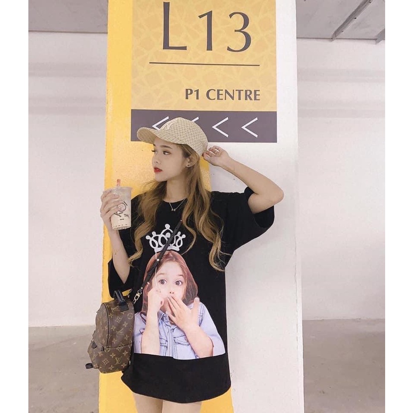 (TQXK 1:1) Áo thun ADLV in hình baby face công chúa vương miện  TQXK 1:1 chuẩn full-tag-mac-codee Size: 1 2 Sắc nét