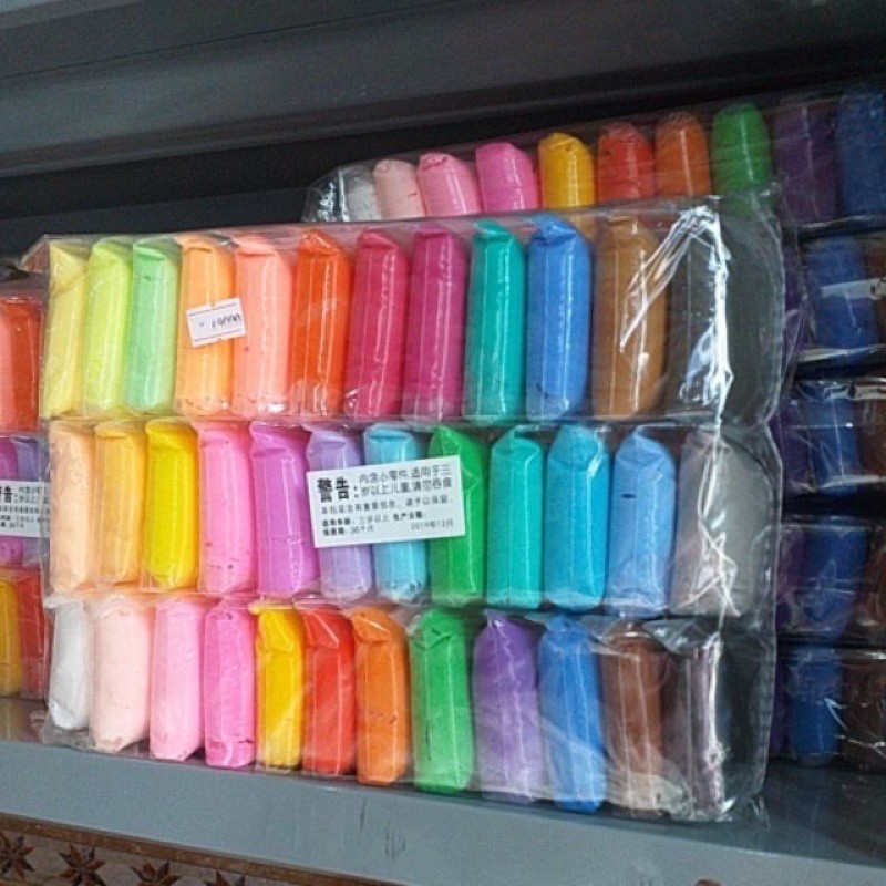 GIÁ RẺ] Bịch đất sét 36 màu, đất nặn siêu nhẹ , softclay, nguyên liệu làm slamp