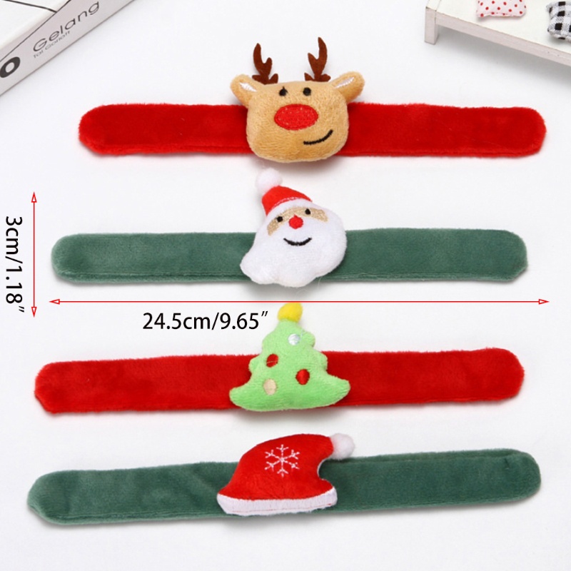 Vòng Đeo Tay Dạng Nhẫn Hình Cây Thông / Người Tuyết / Mũ Giáng Sinh Dễ