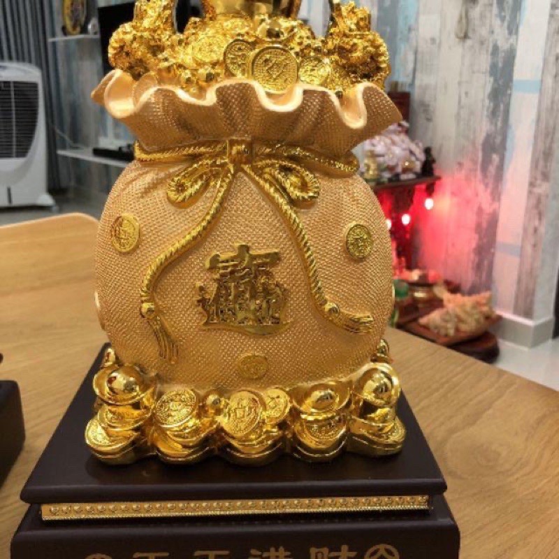 Túi vàng Kim Bảo Tài lộc phong thủy cao 34cm | BigBuy360 - bigbuy360.vn