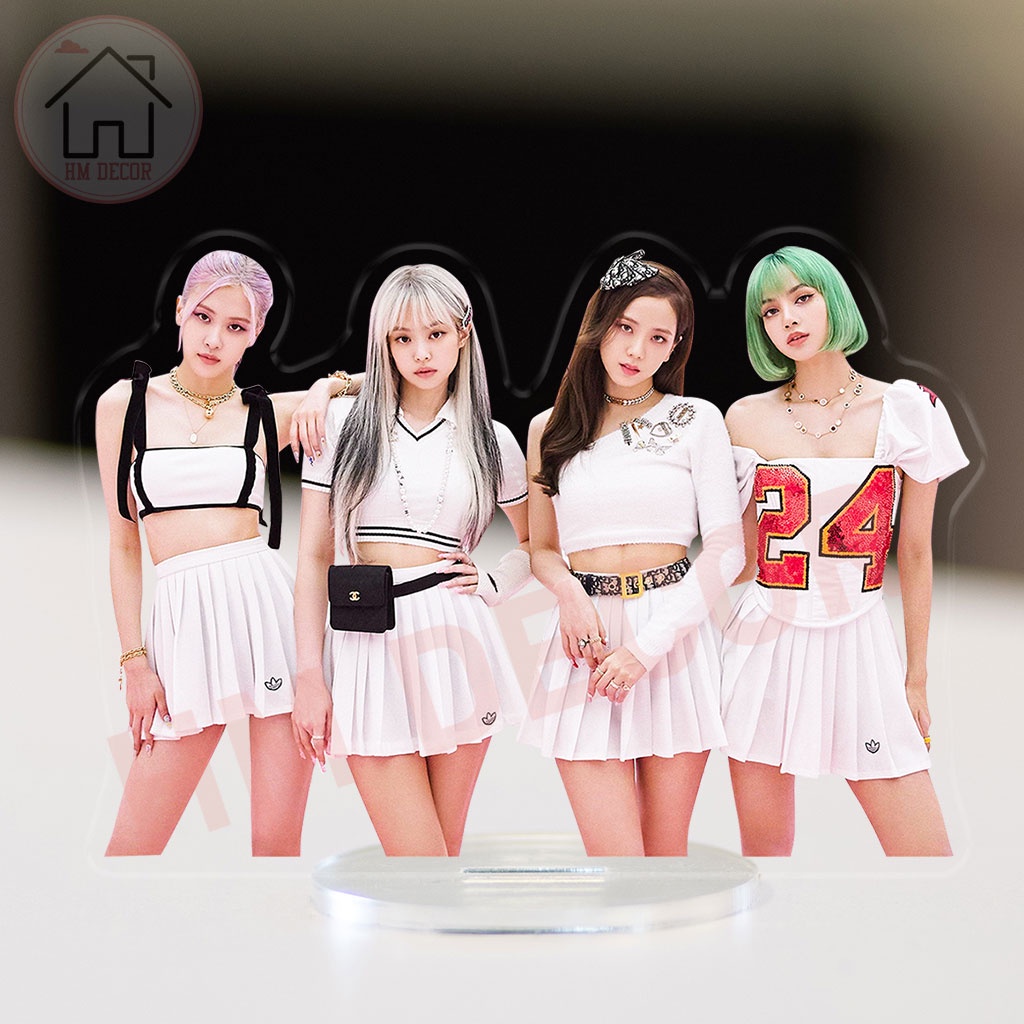 Mô hình Idol Kpop fans BLACKPINK Lisa Jennie Jisoo Rosé bằng arcrylic trang trí decor góc học tập bàn làm việc 10cm