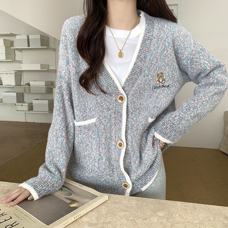 Plus Áo Khoác cardigan Dáng Ôm Thời Trang Mùa Thu Cho Nữ