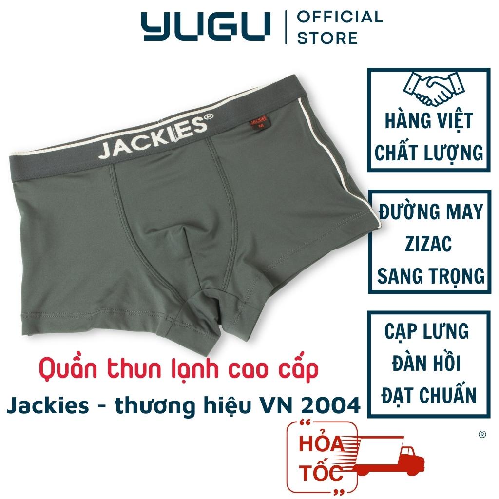 Quần lót đùi nam thun lạnh JACKIES H07 - YUGU - quần boxer nam thun lạnh cao cấp nhiều màu chính hãng, 1 chiếc, che tên