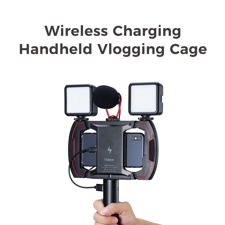 ULANZI U-RIG WIRELESS - Khung Cầm Tay Quay Phim Tích Hợp Sạc Không Dây Dành Cho Điện Thoại