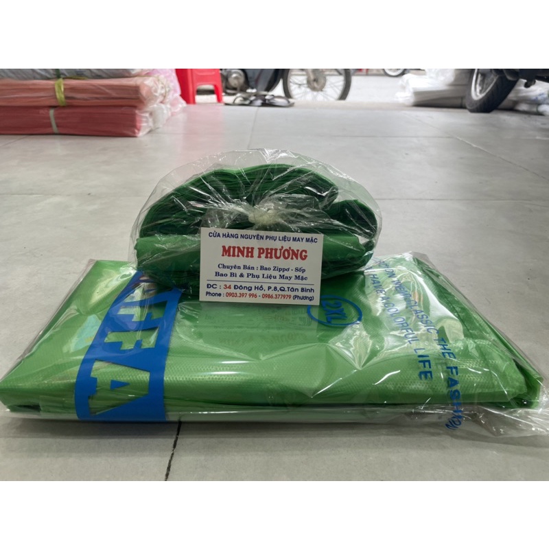 Túi xốp xanh lá  , túi đóng hàng đen PE , túi rác  - Xiesss Store