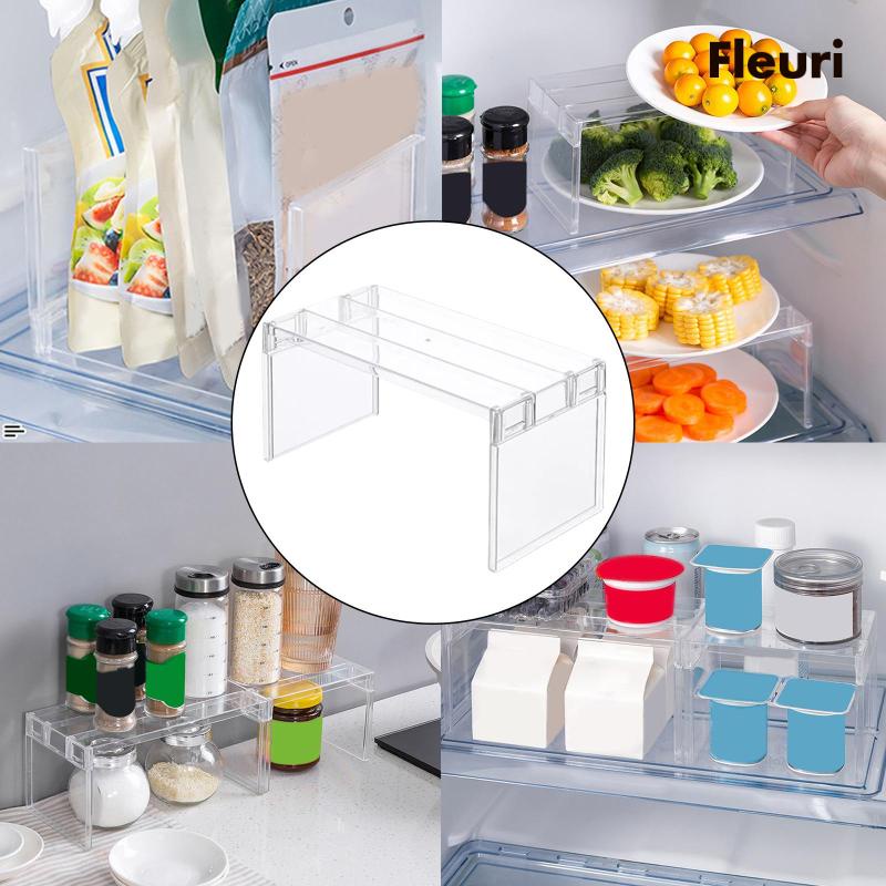 Khay Nhựa Trong Suốt Chia Ngăn Tủ Lạnh Tiện Dụng