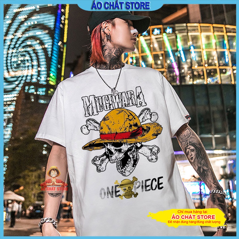 Áo thun tay lỡ form rộng hình Luffy | Áo One Piece tay lỡ unisex đẹp AC7