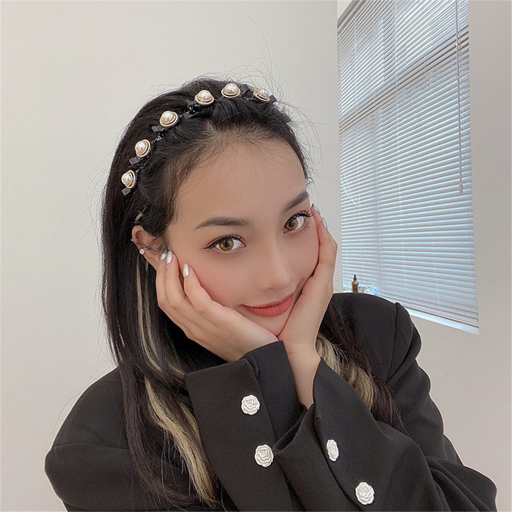 Dây Buộc Tóc Đính Hoa Ngọc Trai Xinh Xắn Cho Nữ