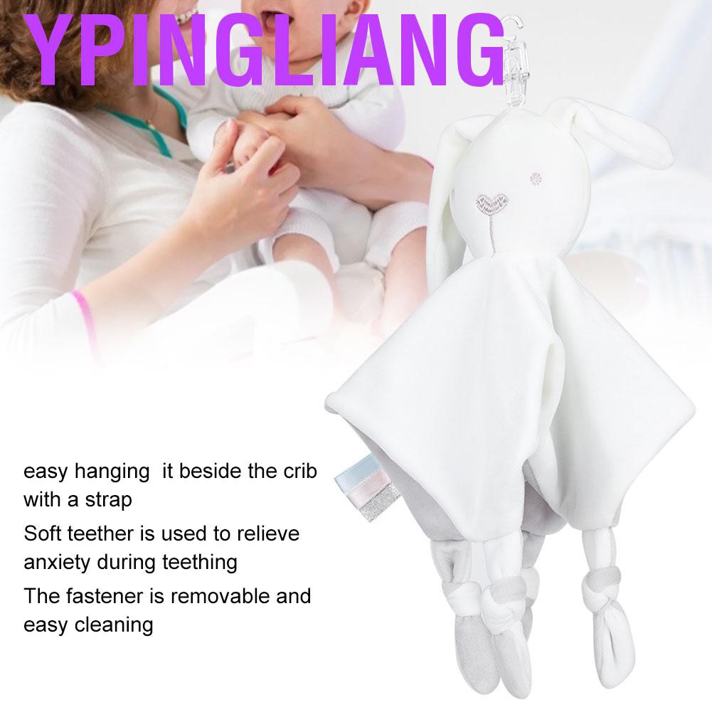 Ypingliang Soothe Appease Towel Infant Animal Plush Comforting Teether Toy for 0-2 Years Old Baby