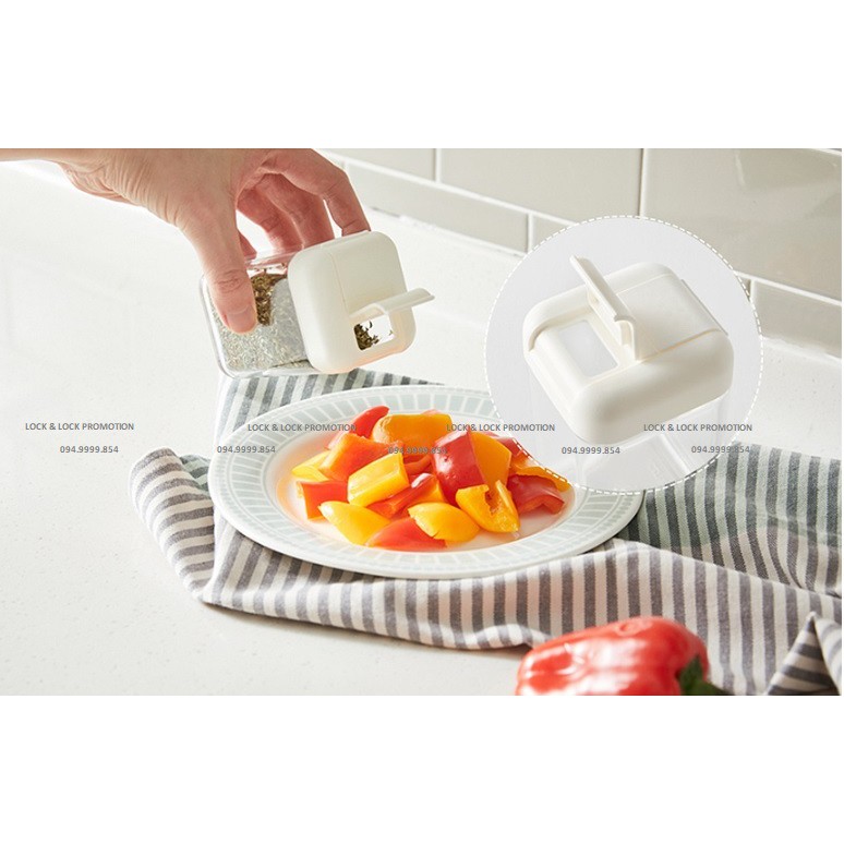 Set 2 hũ gia vị nhựa PP Lock&Lock - nhỏ gọn, đơn giản đẹp