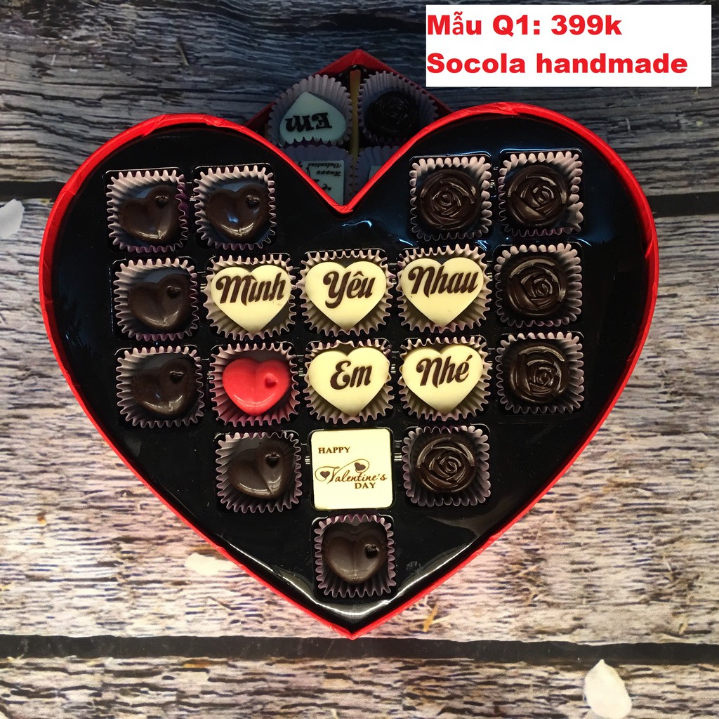 Socola Valentine Handmade (Viết chữ theo yêu cầu)