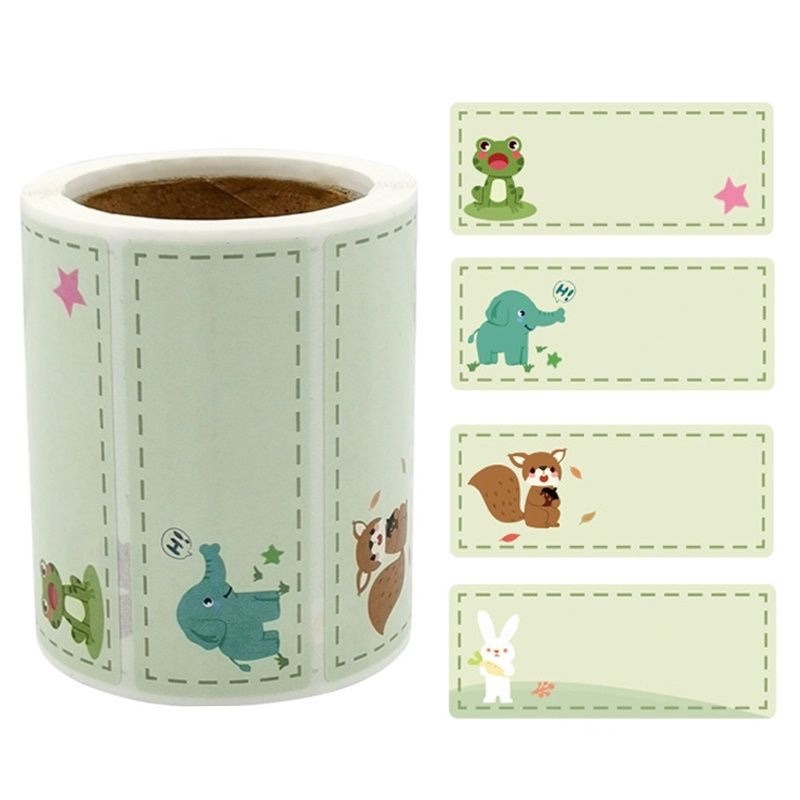 Cuộn 300 tem nhãn dán hộp đựng thực phẩm, giấy note ghi chú