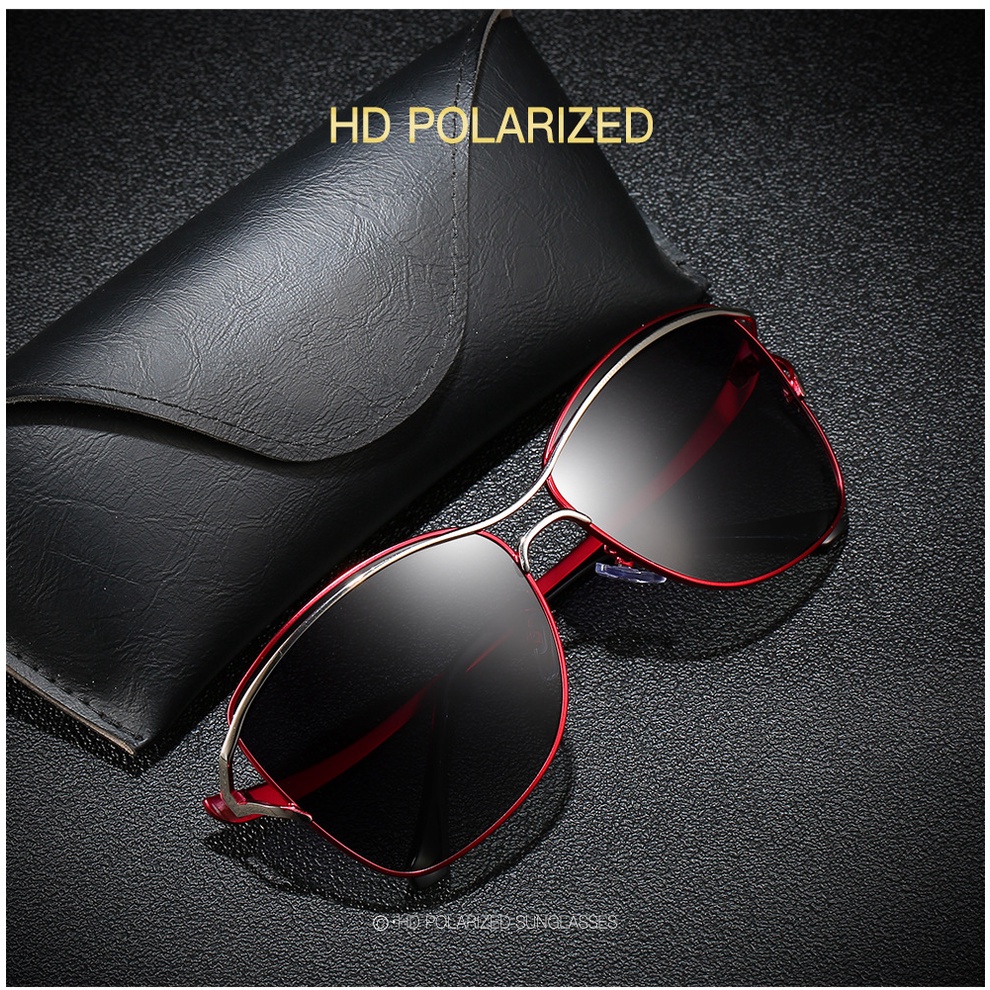 JN IMPRESSION Kính râm phân cực dành cho nữ Người lái xe ô tô Kính nhìn ban đêm Chống lóa Kính râm lái xe đạp phân cực