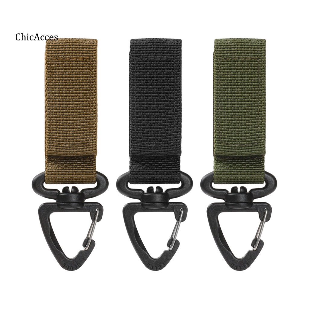 Chicacces Set 2 Móc Khóa Dây Đai Hình Tam Giác Dành Cho Hoạt Động Ngoài Trời