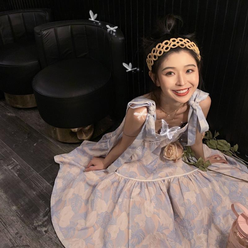 Đầm Nữ Hở Vai In Hoa Thời Trang Xuân Hè 2021 | BigBuy360 - bigbuy360.vn