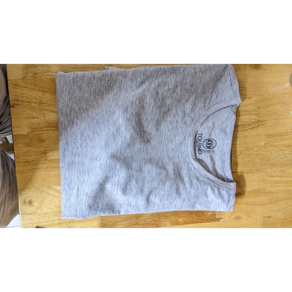 Áo Thun Nam Polo Cổ Tròn Cotton Màu Xám, Xám