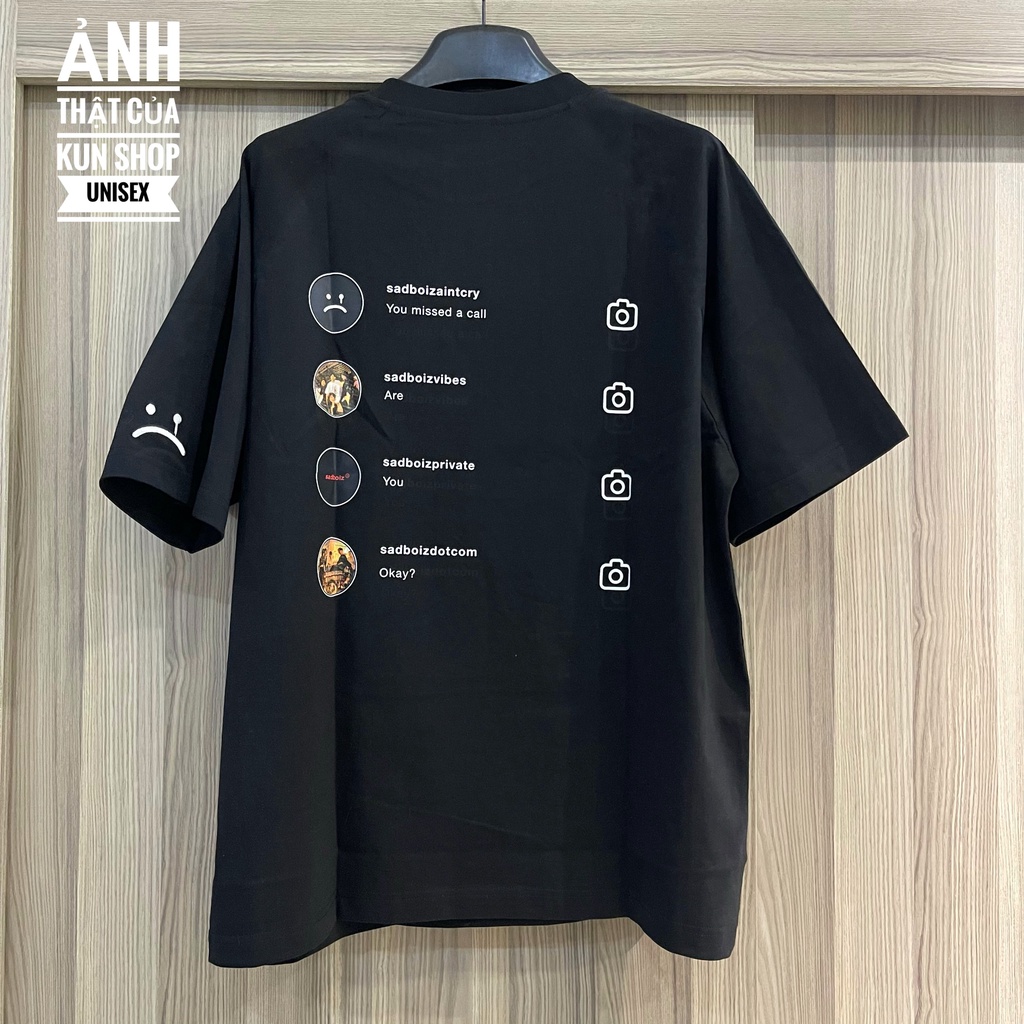 Áo thun sad boiz sadtagram tee logo nam nữ áo thun tay lỡ sadboiz sadtagram full tag | BigBuy360 - bigbuy360.vn