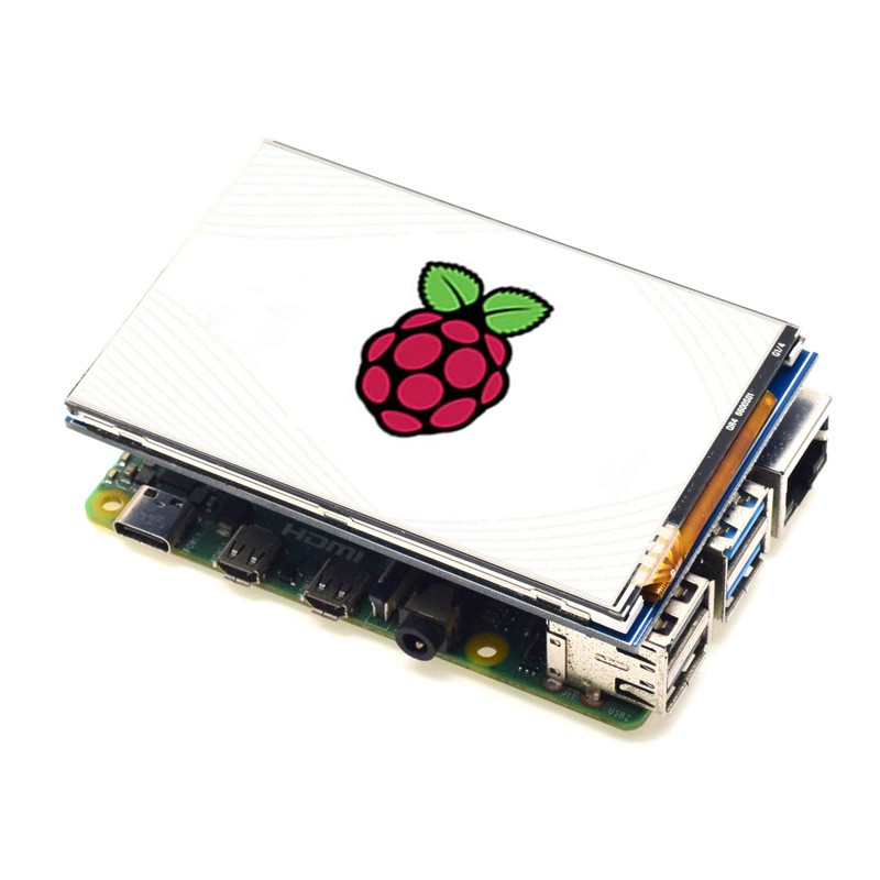 (Đang Bán) Bộ Thiết Bị Kính Áp Tròng Cho Raspberry Pi 4b 3b 3b + 3.5 Inch Lcd + Bút)