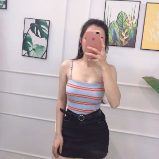 Áo thun sọc cổ tim dưới 52 kg ( sale )