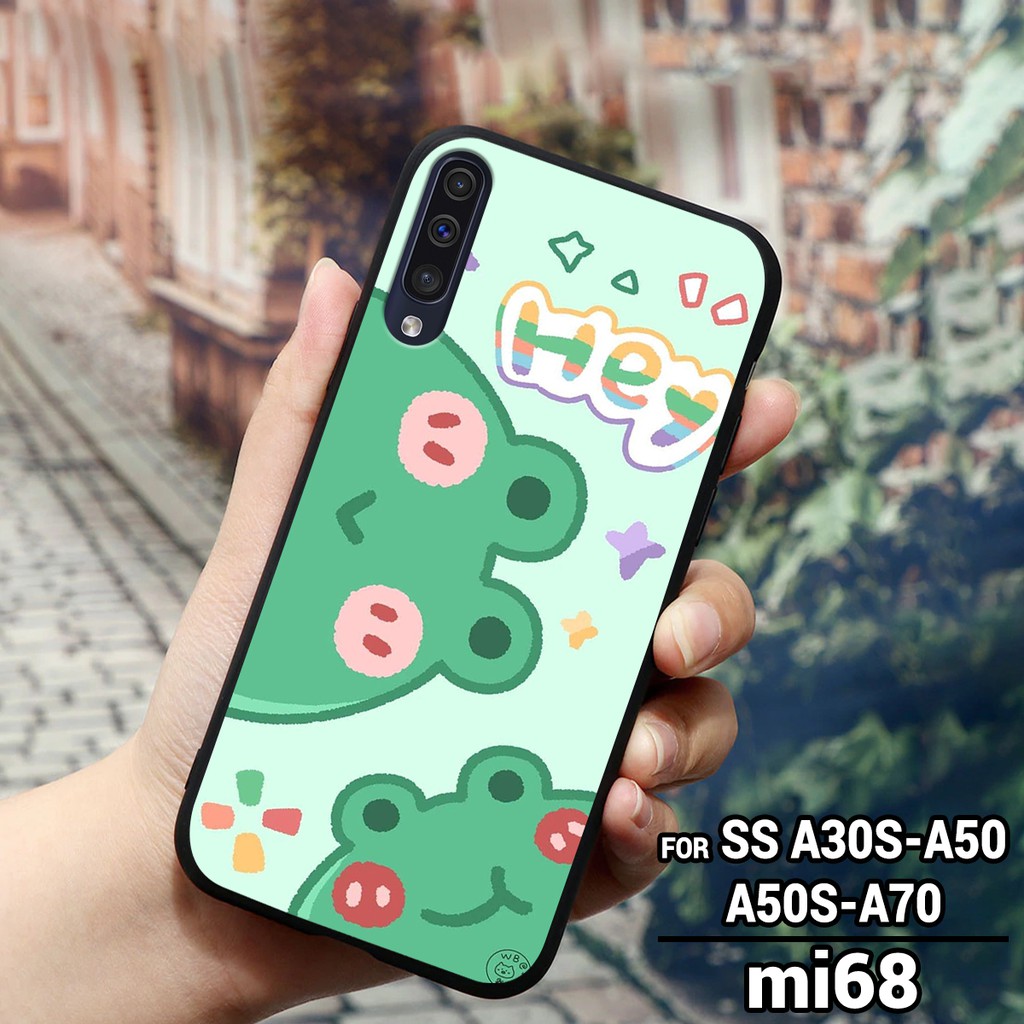 Ốp lưng SAMSUNG GALAXY A30S - A50 - A50S - A70 - A7 2018- A9 2018 in hình chú khung long xanh