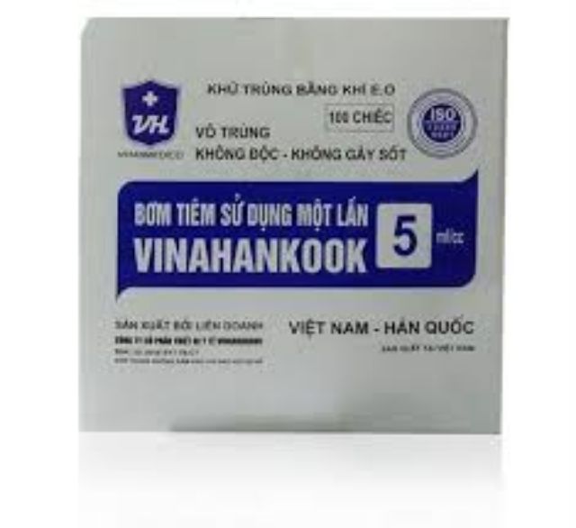 1 hộp Kim tiêm y tế 5cc 100c dùng trong spa thẫm mỹ viện lấy máu prp