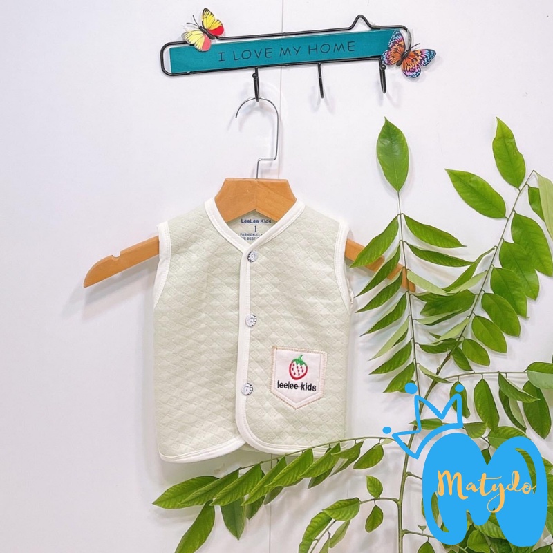 Áo gile cho bé sơ sinh MATYDO cotton nỉ cho ngày lạnh thu đông