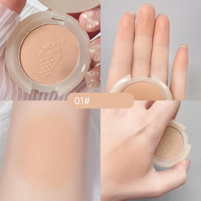Bảng Phấn Má Hồng KAKASHOW 4 Màu Tông Nhung Lì Kiểm Soát Dầu Chống Nước Làm Sáng Da
