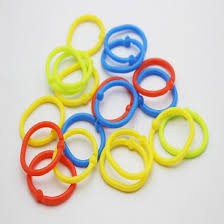 Combo 50 khoen tròn nhựa flashcard 2.5cm