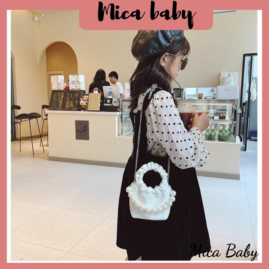 Túi xách nữ mini đeo chéo quai chun da mềm cao cấp Mica baby TC01