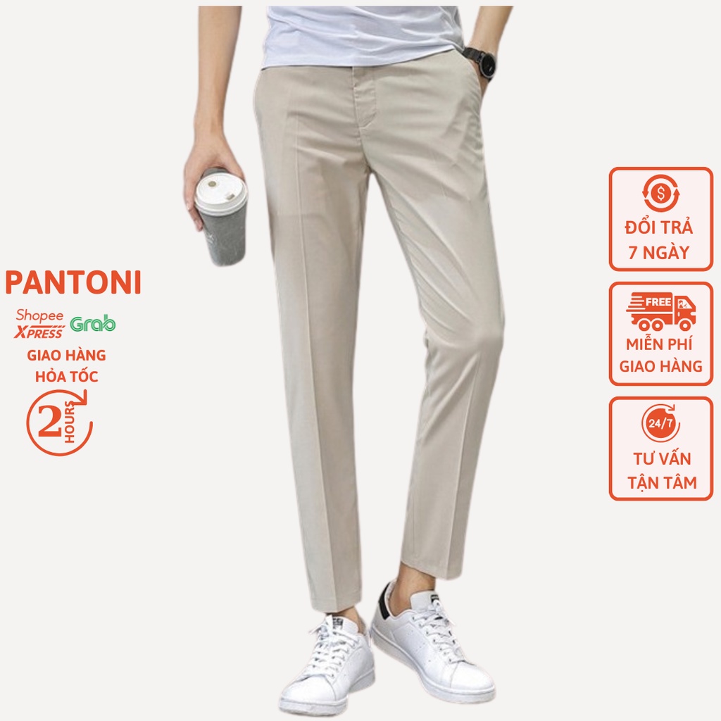 Quần âu nam vải Hàn cao cấp, quần tây âu co giãn tốt Premium thời trang - PANTONI