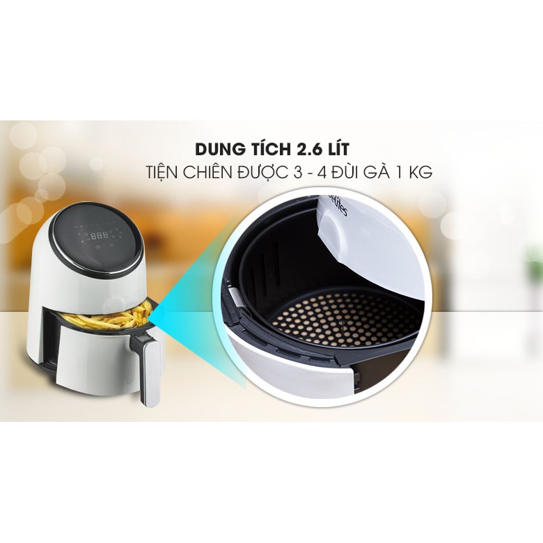 Nồi chiên không dầu Delites AF-2601 2.6 lít (HÀNG TRƯNG BÀY, MỚI 98%)