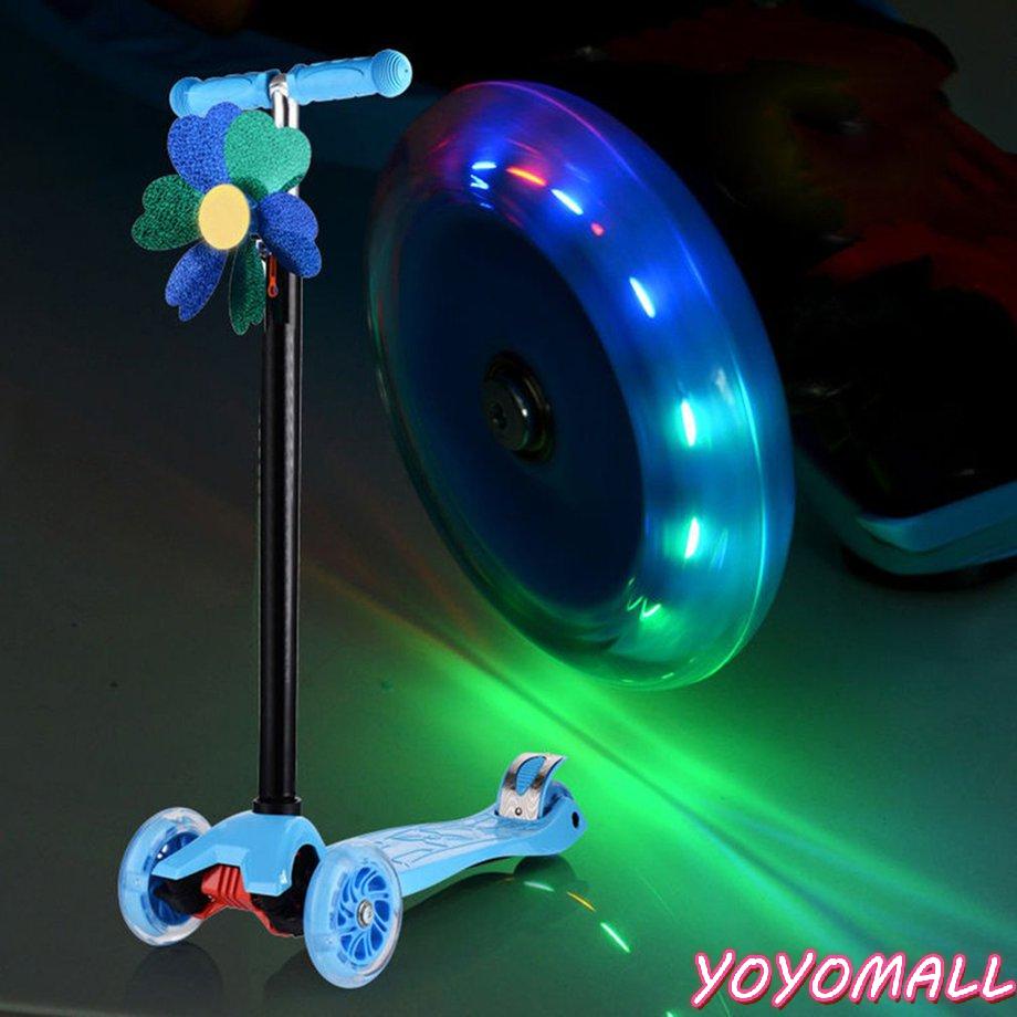 Bánh xe mini có đèn led nhấp nháy phía sau 80mm cho xe scooter