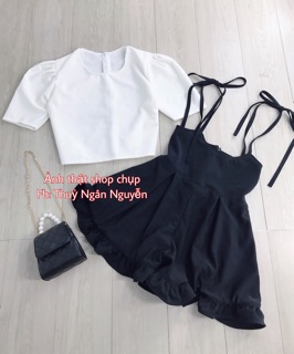Set yếm 2 dây cột nơ