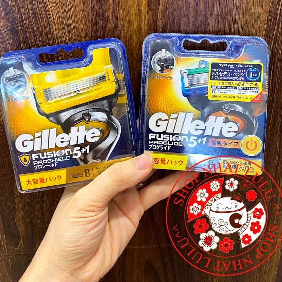 Lưỡi Dao Cạo Râu Gillette 5+1 Nhật bản (8 lưỡi)