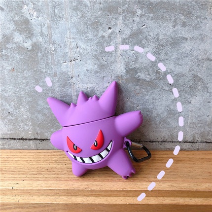 Vỏ Bảo Vệ Hộp Sạc Tai Nghe Bluetooth AirPods Pro 1 / 2 3 Chống Rơi Hình Pokemon Mon Geng Ghost