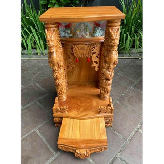Bàn thờ thần tài cao cấp mẫu Rồng Phun Lửa