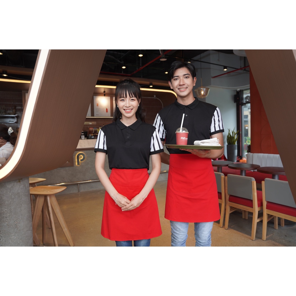 Tạp dề phục vụ nhà hàng Tạp dề nhà hàng Đồng Phục  Bốn Mùa Mẫu tạp dề làm nail sẵn hàng kèm video