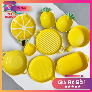 Bát Ăn Cơm Bộ Bát Đĩa Sứ Decor Chén Dĩa Dễ Thương Cute Cao Cấp V20