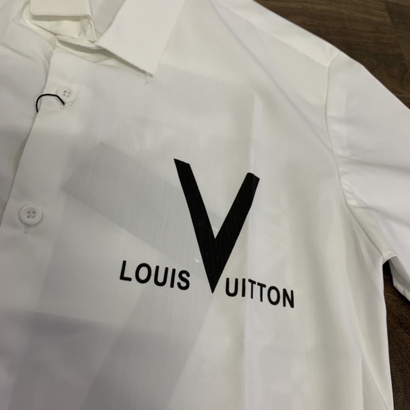 Áo Sơ Mi Cộc Tay Nam Dập Chữ Hai Mặt Cao Cấp | BigBuy360 - bigbuy360.vn