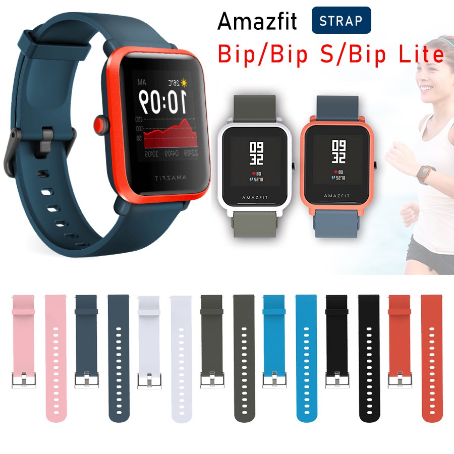 Dây Đeo Thay Thế Chất Liệu Cao Su Silicon Mềm Cho Amazfit Bip U S Lite Pop Pro Gts 2 Mini 2e Gtr 42mm