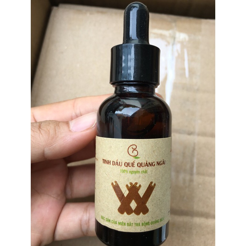 Tinh dầu 30ml quế Quảng Ngãi nguyên chất, tinh dầu quế đuổi muỗi, tinh dầu quế hữu cơ sạch 100%.