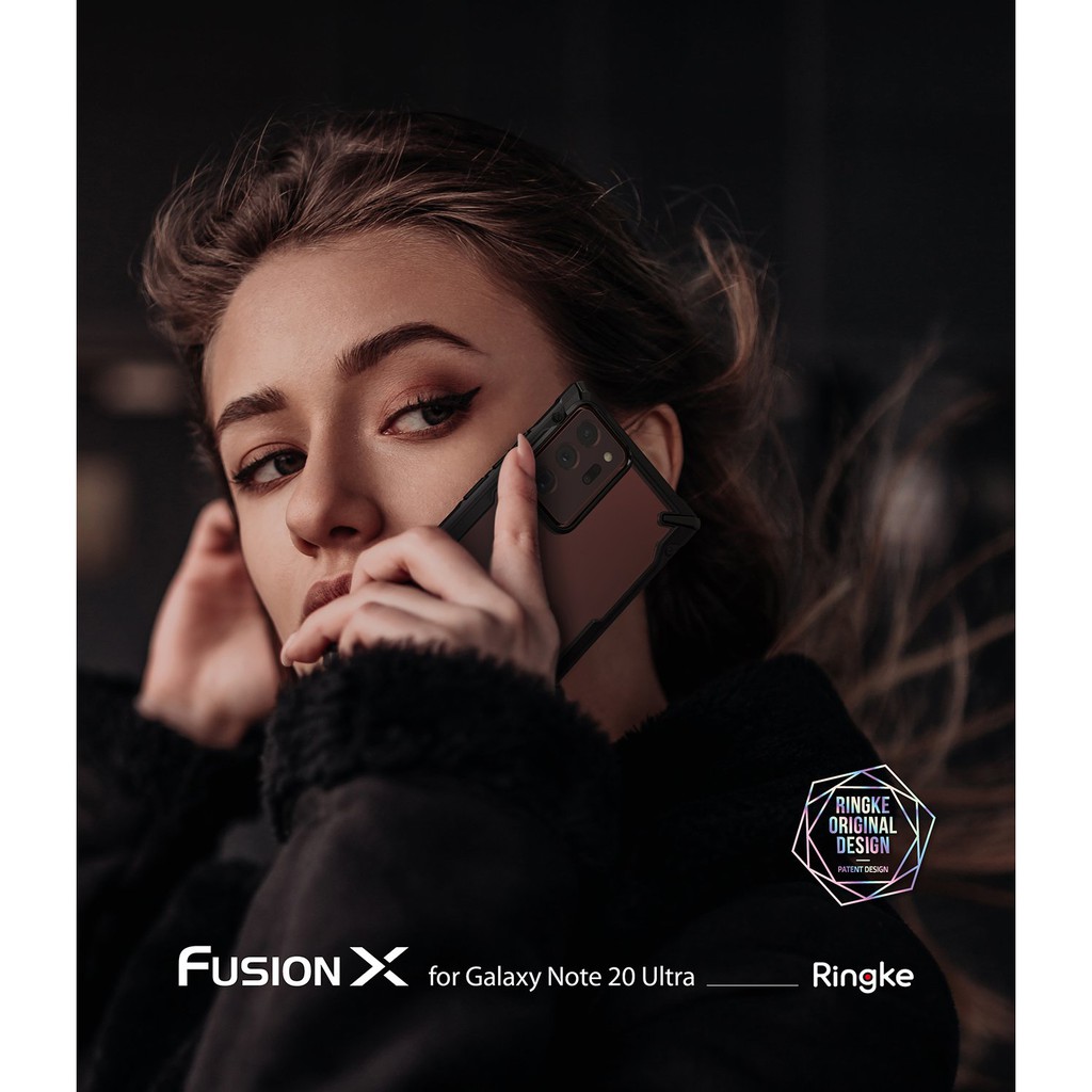 Ốp lưng chống sốc hàng hiệu Ringke Fusion X cho Samsung Galaxy Note 20 Ultra | Note 20
