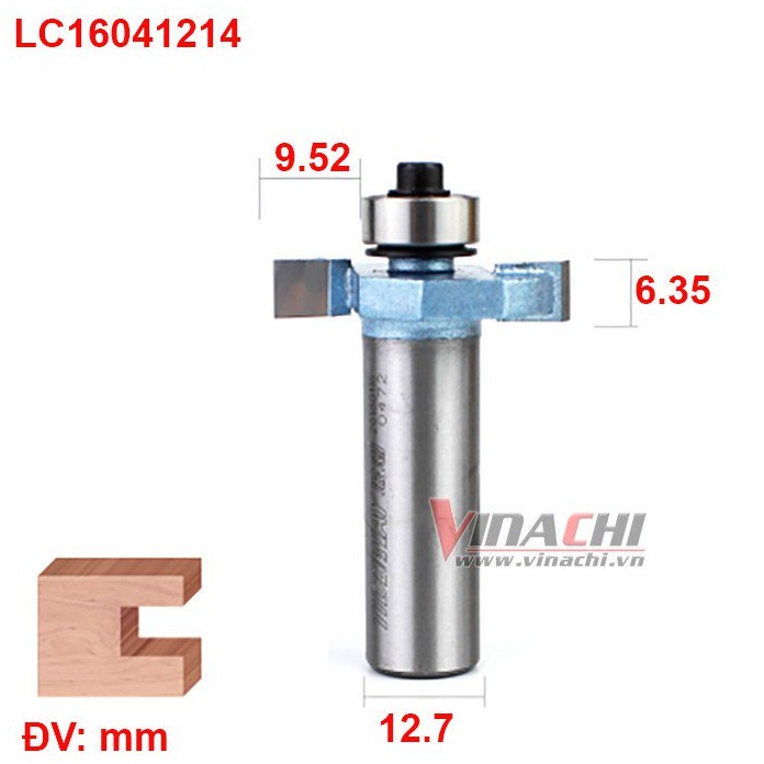 NGHỀ MỘC MŨI CUỐC 2 CÁNH BI LC1604 TIDEWAY CỐT 12.7MM ( CÁI )