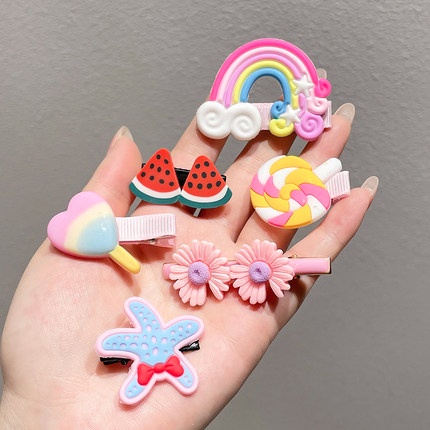 Set 14 Kẹp Tóc Mái Dễ Thương Cho Bé Gái