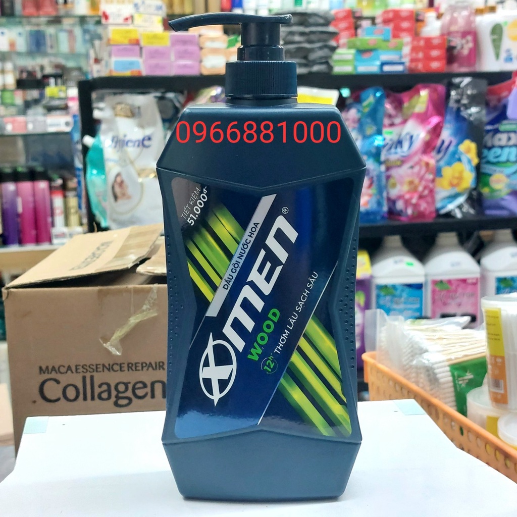 XMEN Dầu Gội Hương Nước Hoa 630g Wood Thươm Lâu