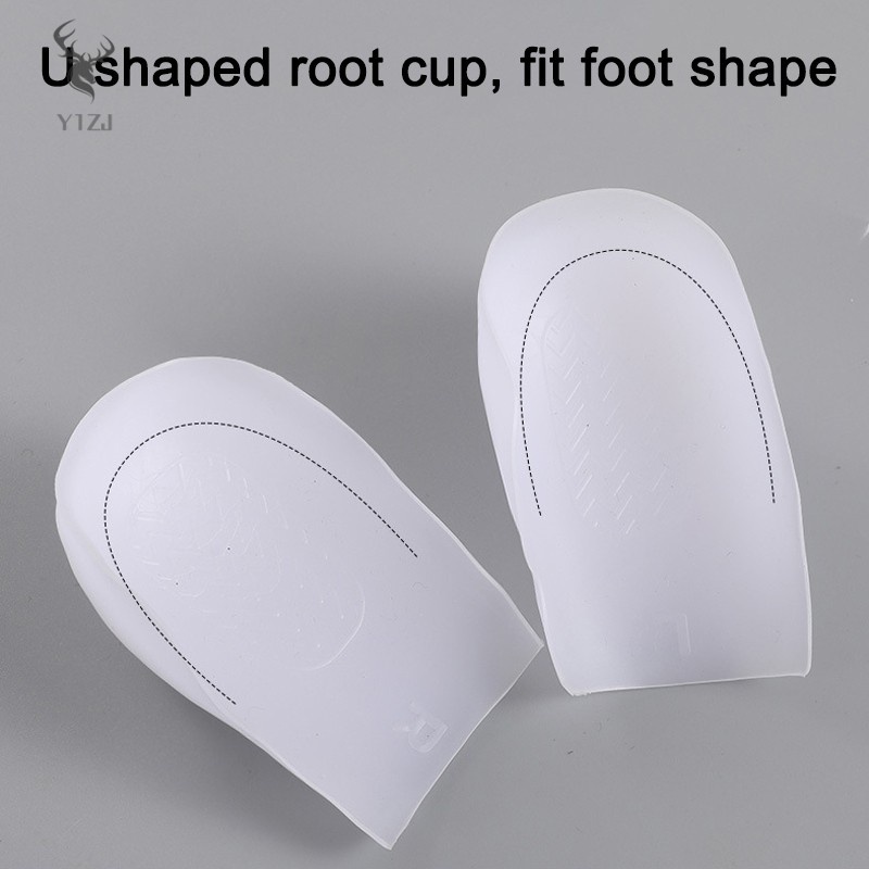 Miếng Lót Giày Tăng Chiều Cao Bằng Silicone Thoải Mái Cho Nam Nữ