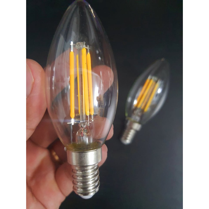 BÓNG ĐÈN LED EDISON 4W C35 ÁNH SÁNG VÀNG, SIÊU ĐẸP, TRANG TRÍ, TIẾT KIỆM ĐIỆN